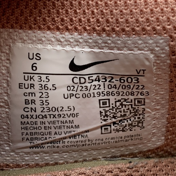 Nike‎ Air Max Excee Pink Running Shoes CD5432-603 Women’s Sz 6 - Picture 5 of 10